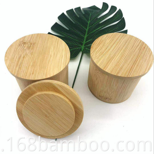 Bamboo wax container